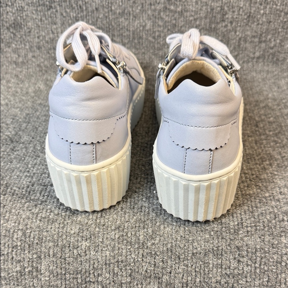 Gabor Dolly Leather Light Blue Sneakers Women's Size 5 - Picture 6 of 13